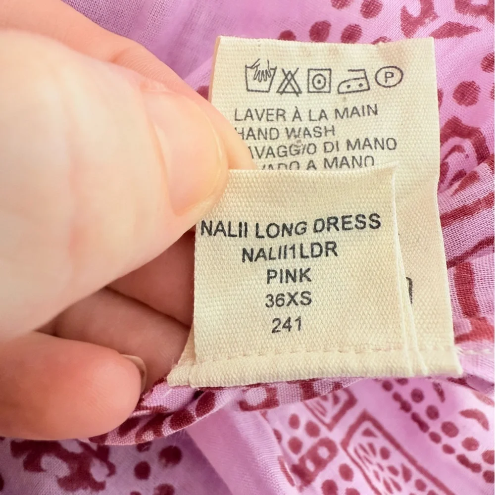 Antik Batik Pink and Red Nail Mini Boho Dress size XS NWT - Picture 6 of 8